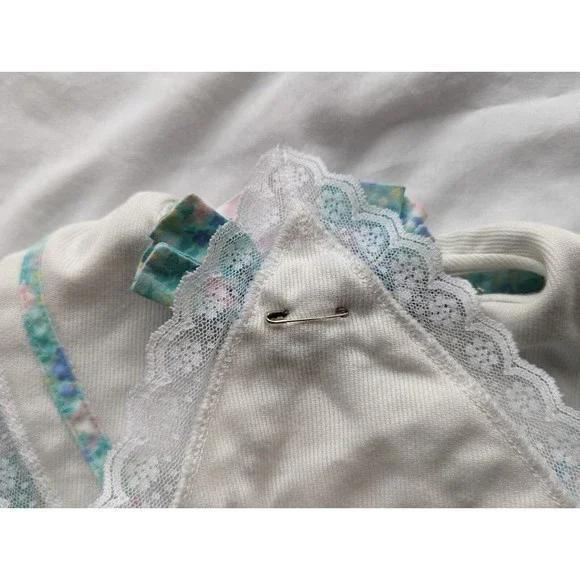 Allison Ann Girls Party Dress Size 6 Floral Puff Sleeve Garden Easter Vintage - Picture 9 of 9